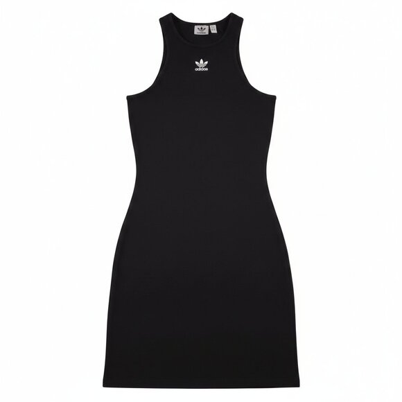 adidas Originals Dresses & Skirts - Adidas Originals Women's Tank Dress Black Trefoil Ribbed Racerback Small NWT